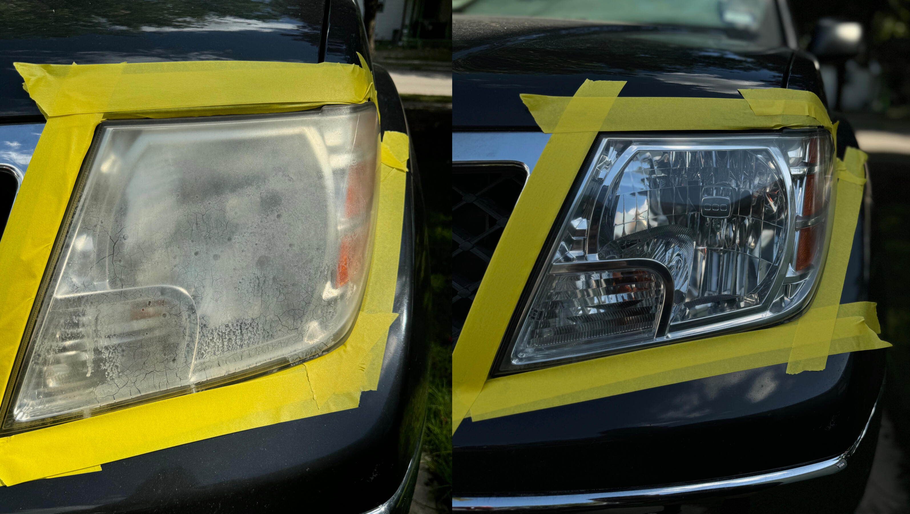 Restoration Services - Specialty restoration work including headlight restoration, scratch removal, paint polishing, and targeted correction. Designed to revive worn surfaces and bring back clarity, gloss, and overall appearance.